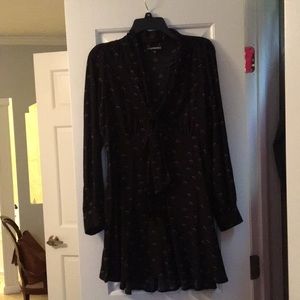 Express tie-neck dress